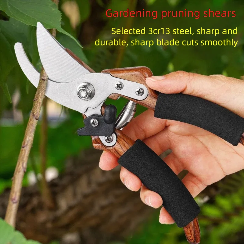 Sharp and Non-Slip Pruning Shears for Green Plants Flowers Orchards Grafting and Landscaping Specialized Gardening Shears Tool