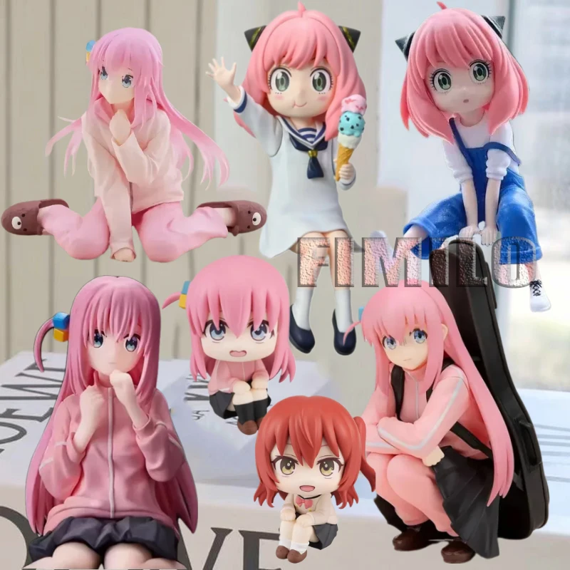 

Anime Bocchi The Rock! Anya Forger Action Figures Spy×family Figurine Cute Kita Ikuyo Gotoh Hitori Q Version PVC Model Toys