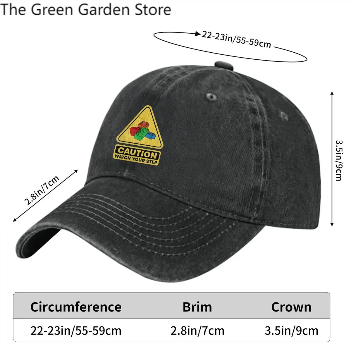 Caution Watch Your Step Toy Brick Building Block AFOL Baseball Cap Men Hats Women Visor Protection Snapback Building Blocks Caps