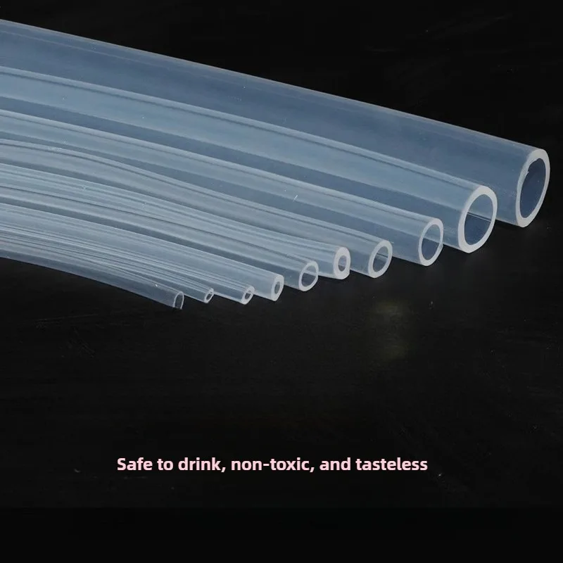 

Clear Silicone Hose, Food Grade, Odorless & High Temp Resistant Tubing