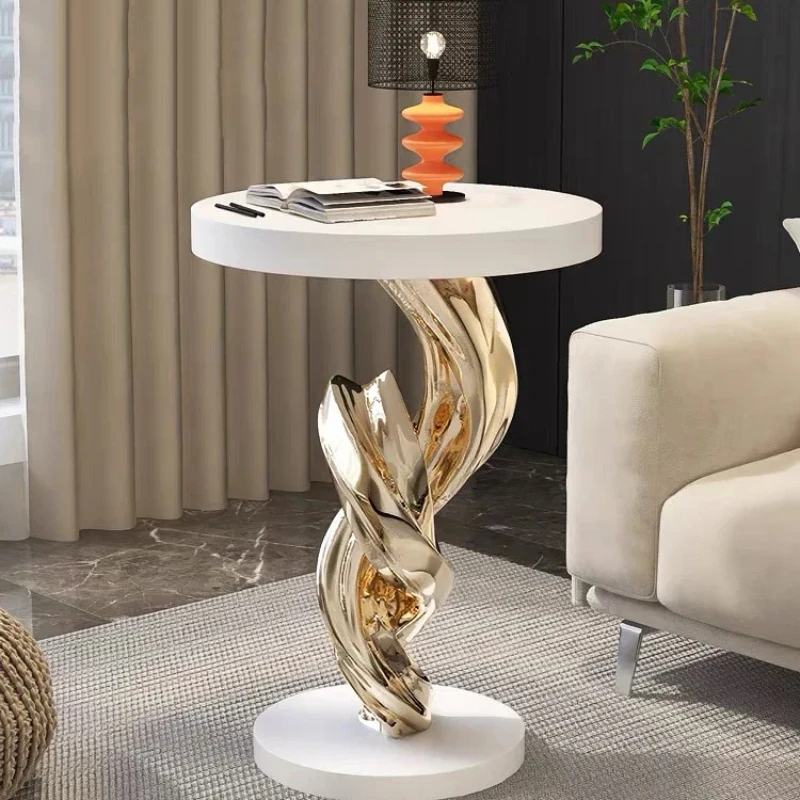 Modern abstract sculpture stool furniture sofa coffee table side table creative corner table light luxury home decoration