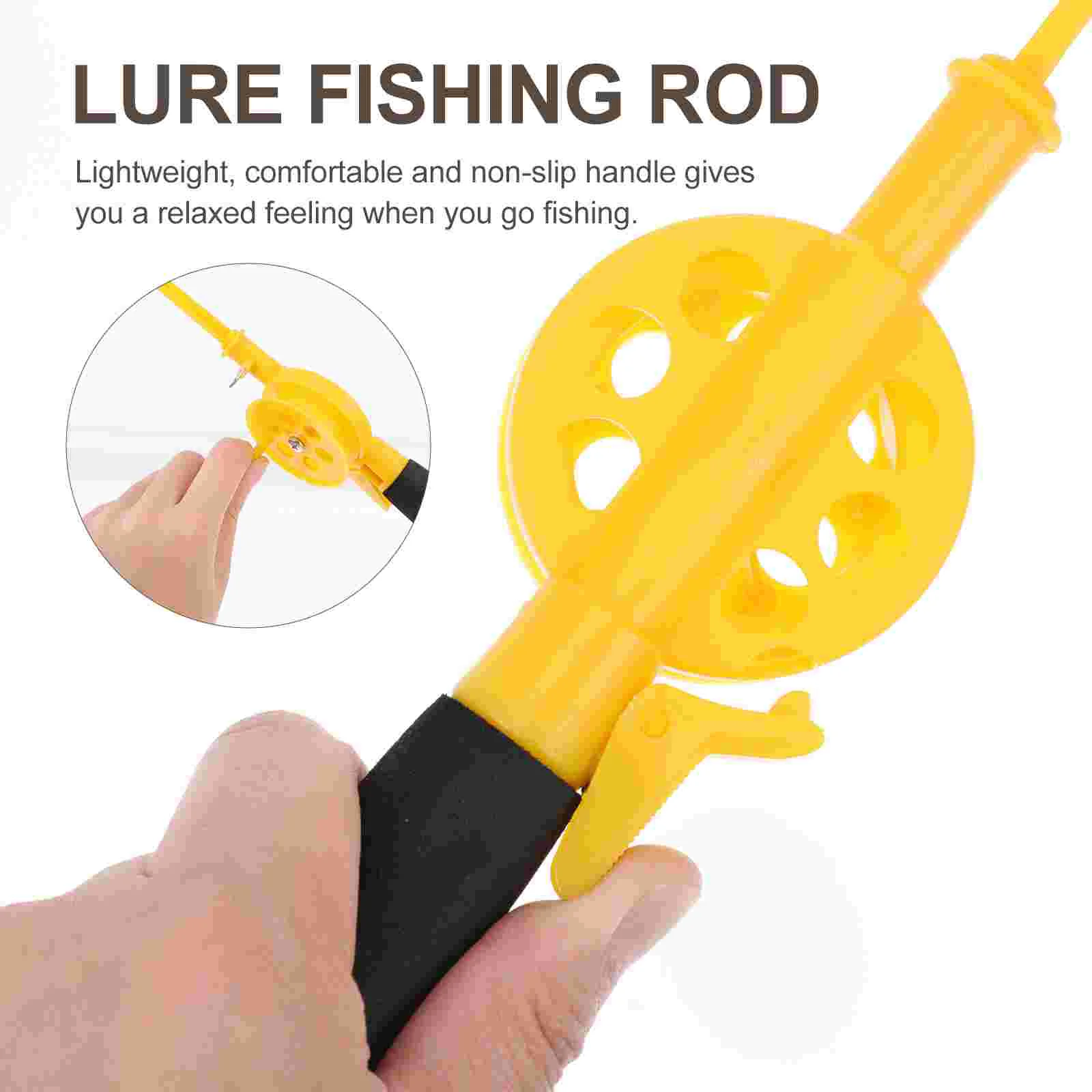 

1Pc Ice Rod Lightweight Compact Children Fishing Pole Outdoor Lure Stick Plastic Tool Strong Material Max Casting