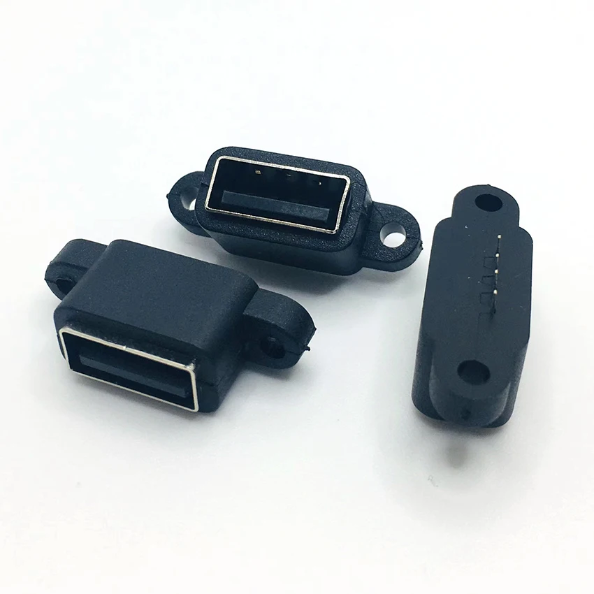 방수 USB 2.0 충전 데이터 테일 플러그인 USB 내장 인터페이스 포트 USB2.0 커넥터, 도크 잭 소켓 커넥터, 5 개