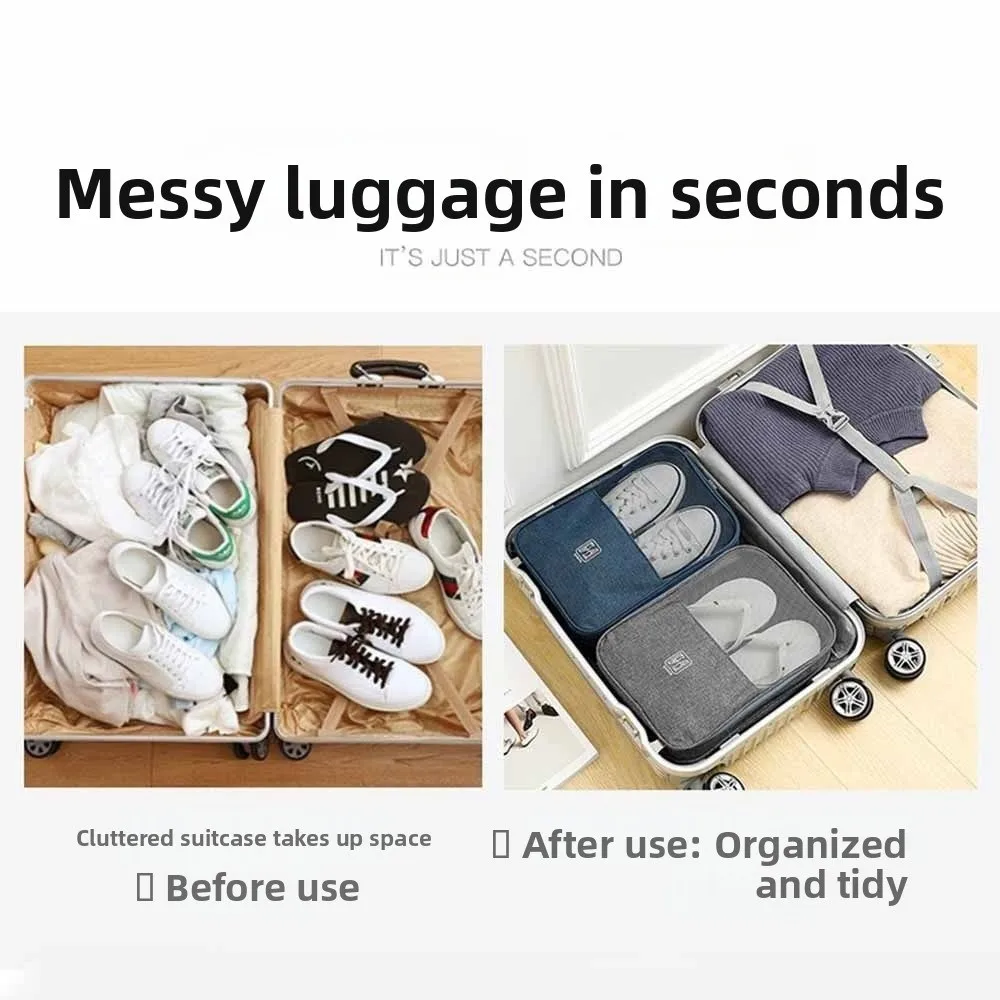 

Водонепроницаемые сумки для хранения обуви, дышащая сумка для упаковки обуви большой емкости, трехслойный подвесной органайзер для обуви, органайзер для шкафа