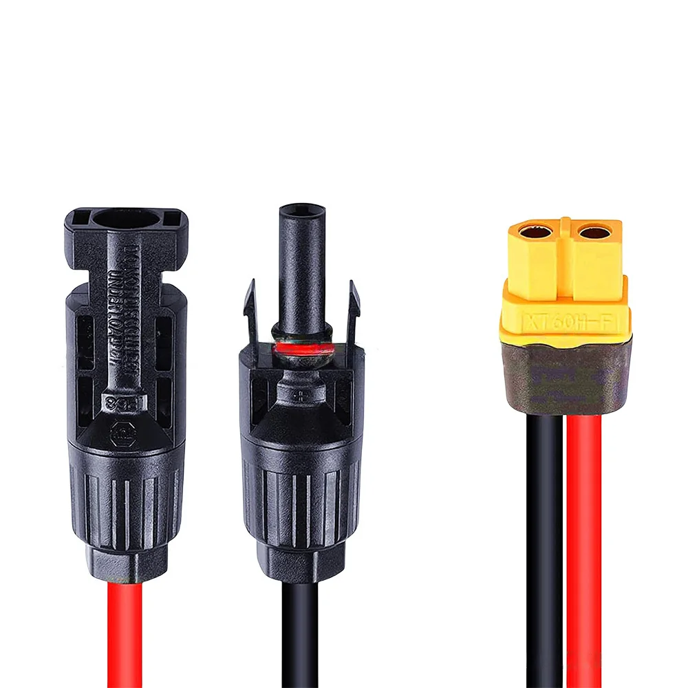 Câble XT60 Femelle 12AWG Pour Panneau Solaire – Connexion Batterie Facile