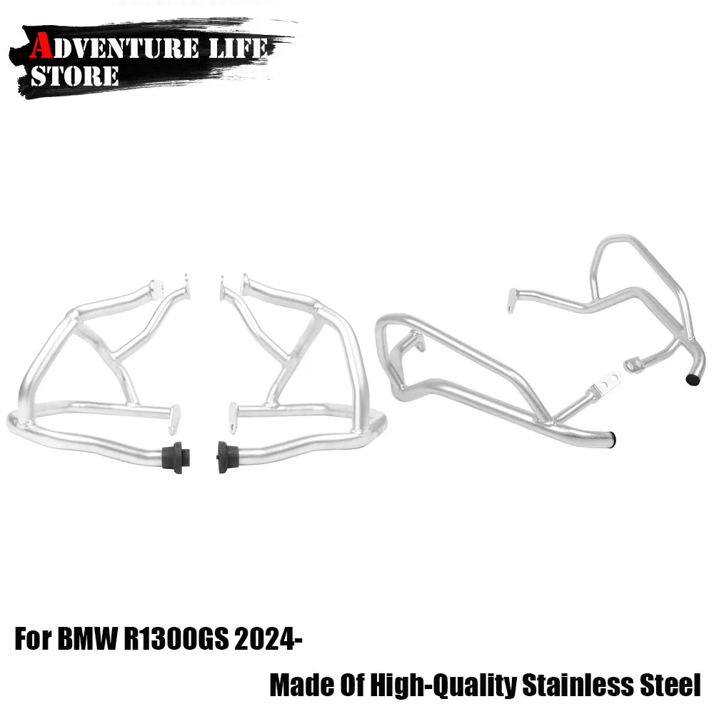 Motorcycle Stainless Steel Upper Highway Engine Guard For BMW R1300GS GS1300 R 1300 GS Crash Bar Lower Bumper Frame Protection