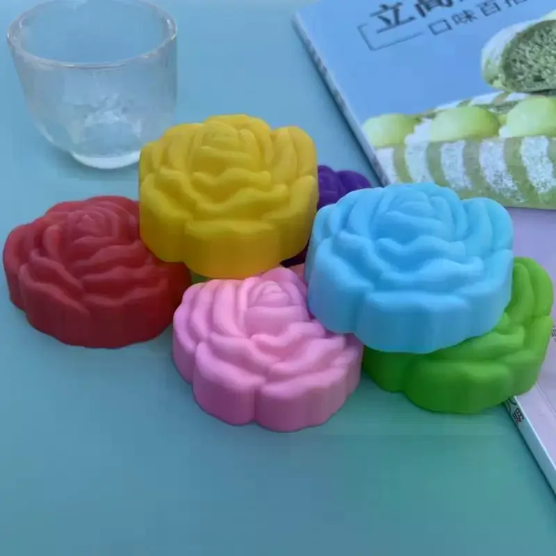 Flower Silicone Candle Mold DIY Handmade 3D Rose Soap: Plaster Resin Mould Cake Baking Party