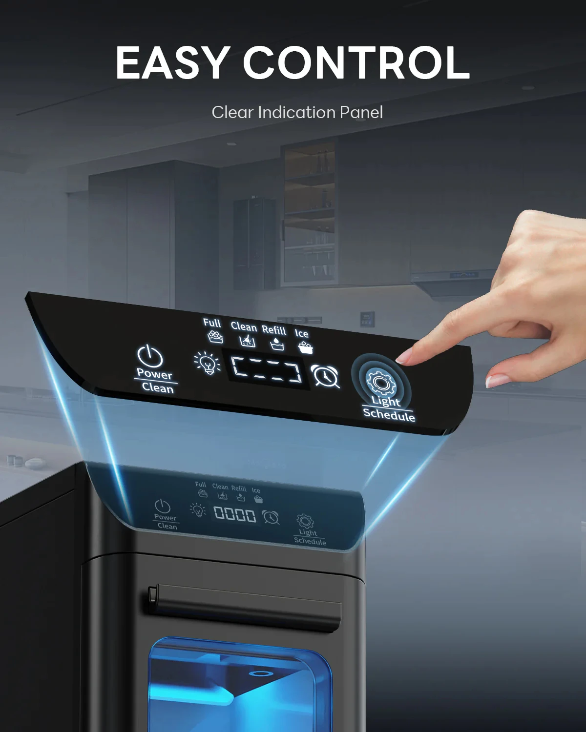2026 New Home Ice Maker Nugget Ice with Timer Auto-Cleaning Nugget Ice Maker Countertop for Home/Party/RV/Camping