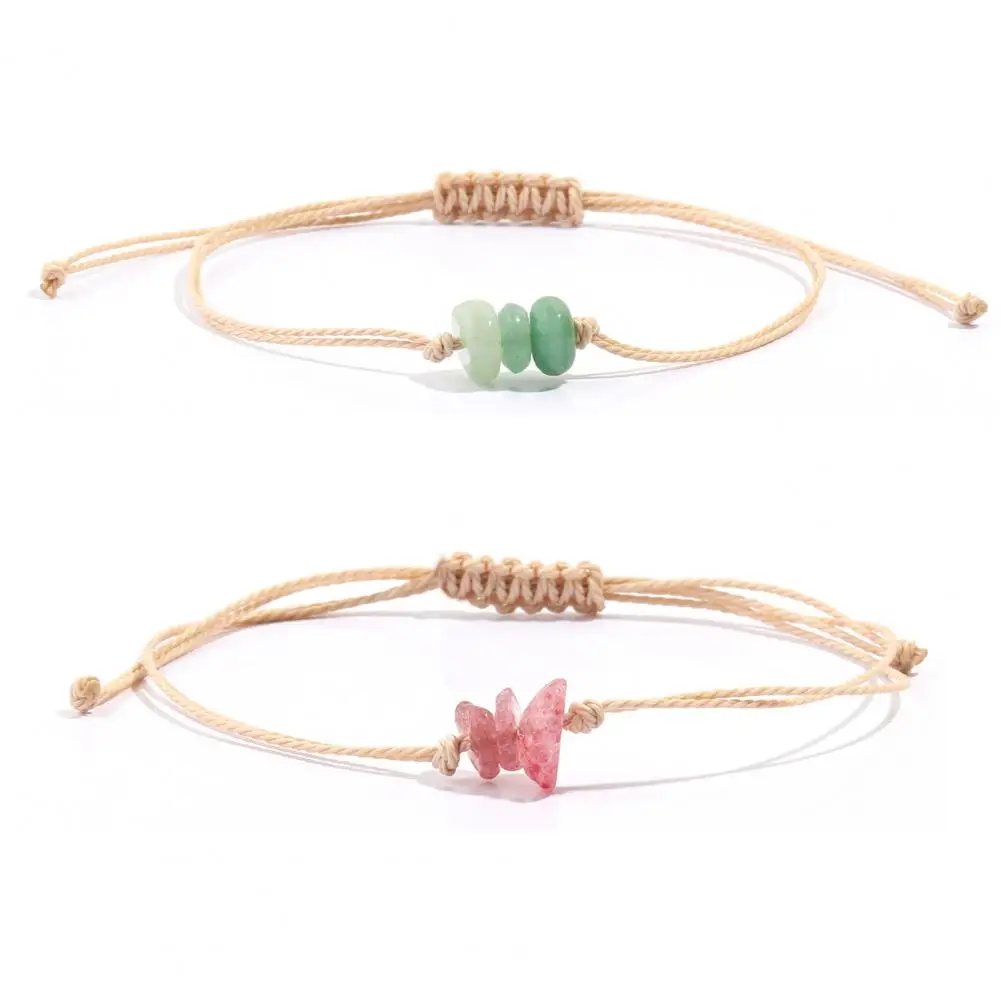 Artificial Embellishment Environmentally Jewelry Handcrafted Boho Bracelet Adjustable Rope String Bracelet for Men for Friends