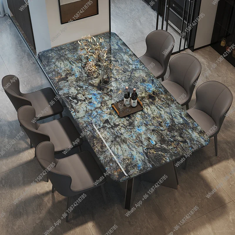 

SS Writing Designer Dining Table Mobile Restaurant Kitchen Table Poker Luxury Modern Study Mesas De Comedor Commercial Furniture