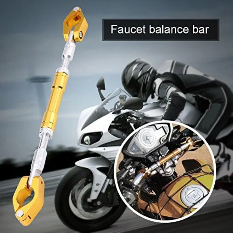 Universal Adjustable Aluminium Alloy Motorcycle Balance Cross Handlebar, Reinforced Lever Bar Handle Holder
