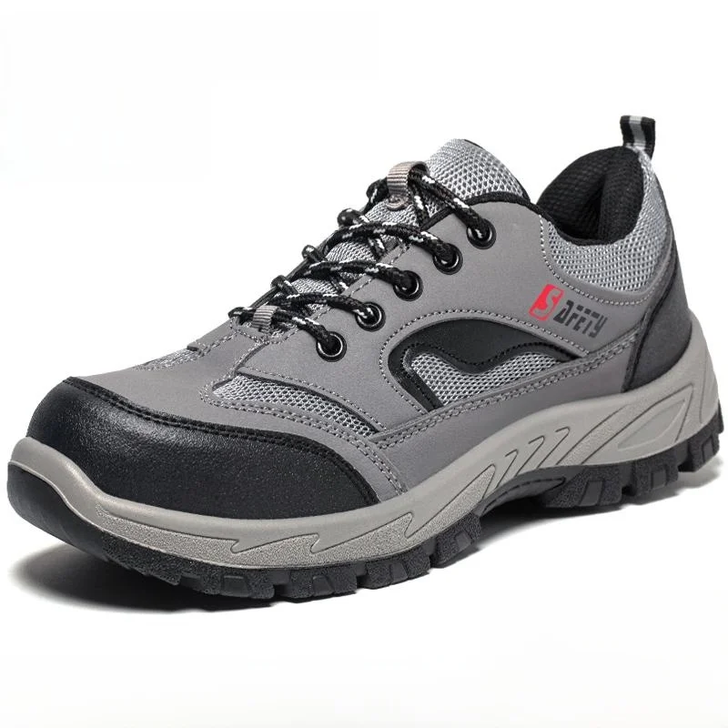 Men's Safety Work Shoes Steel Toe Ultra Lightweight Breathable Steel Plate Embedded Anti Crush And Piercing Construction Site...
