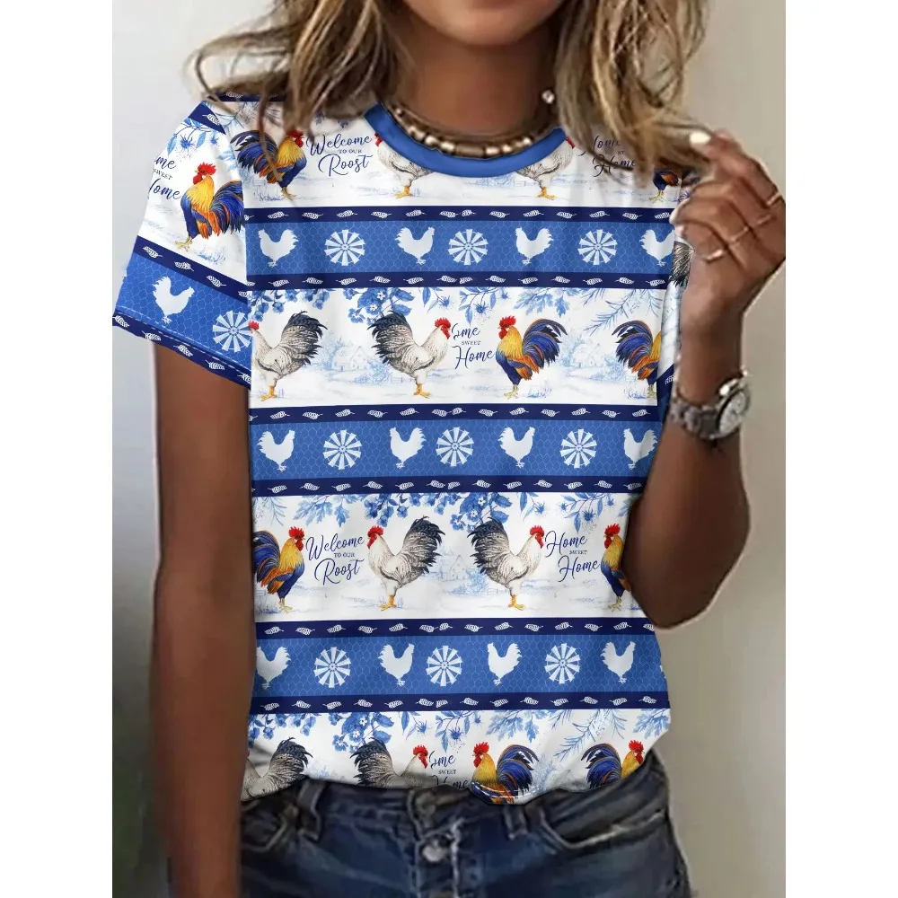 

Cartoon Dog Funny Women's T-Shirts Cartoon Characters Cute 3d Print T-Shirt Casual Short Sleeve Top Tee O Neck Female Clothing