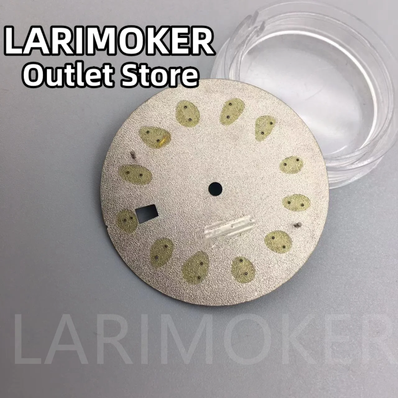 LARIMOKER 33mm White Green Blue Black watch dial fit NH35 movement