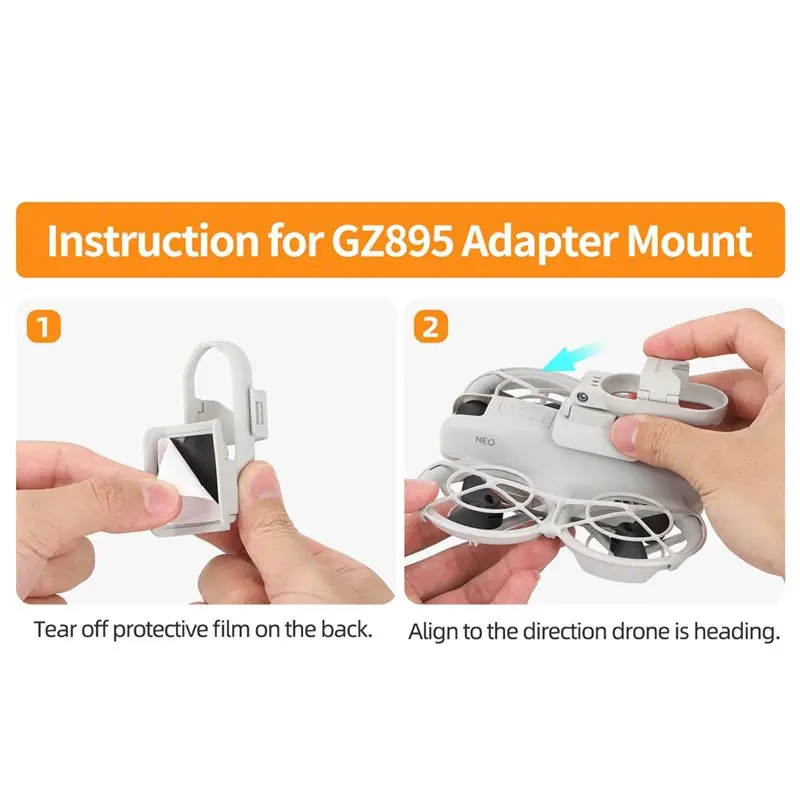 Sunnylife Sunnylife Action Camera Mount For GO 3S/GO3 Drone Extension Adapter Mount For DJI NEO Accessories