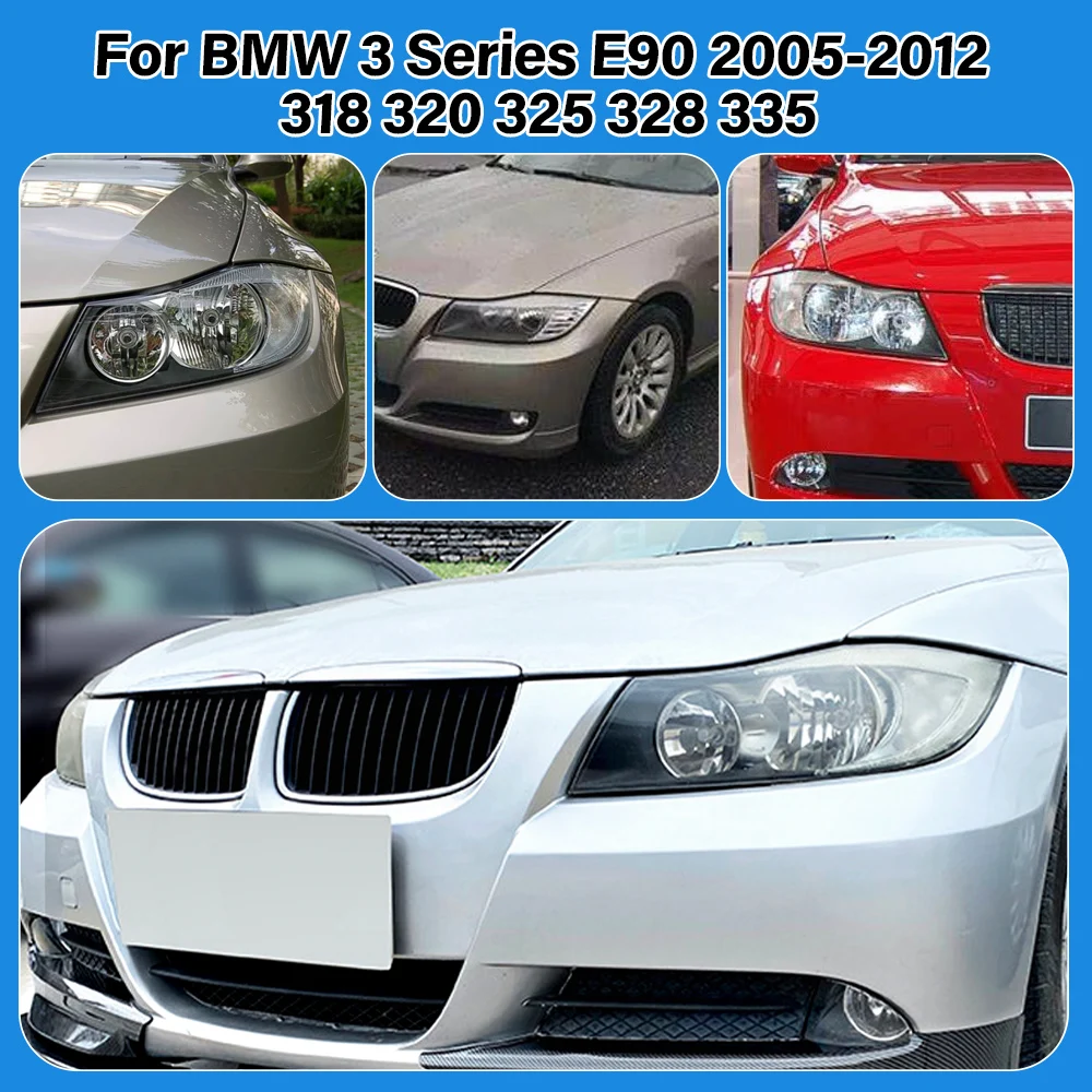 車のヘッドライトレンズ-車のフロントヘッドランプシェル-透明ランプシェードレンズ-bmw-3シリーズ-e90-大型ランプシェード-05-12-bmw-ヘッドライト用