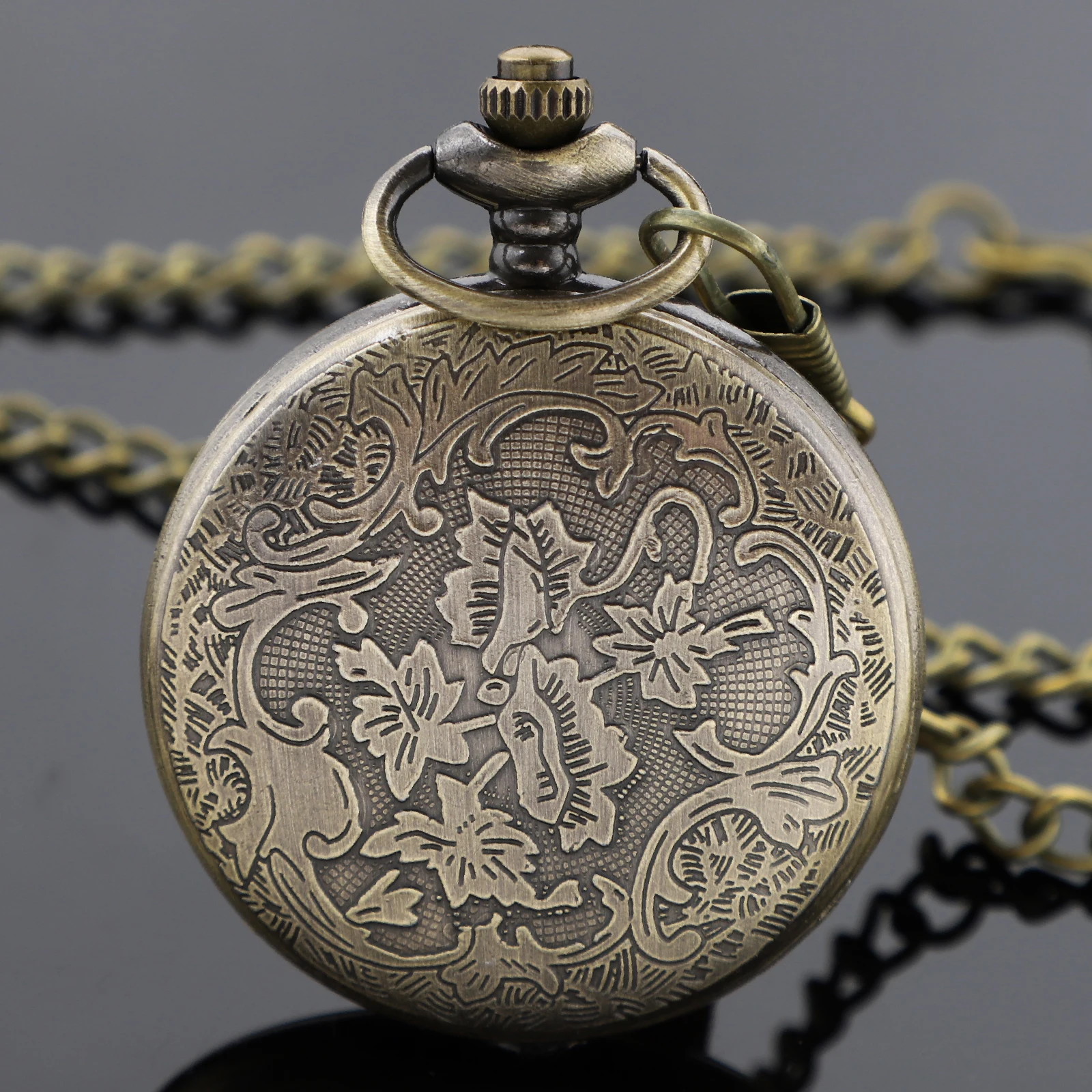 ساعة جيب Steampunk كلاسيكية مجوفة للنساء والرجال ساعات جيب فوب مع قلادة قلادة هدية Reloj De Bolsillo