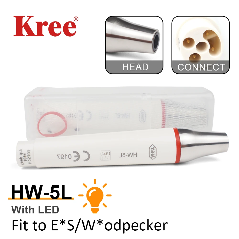 

Оригинальный наконечник W *pecker для стоматологического ультразвукового скалера со светодиодной подсветкой HW-5L, съемный наконечник для отбеливания зубов