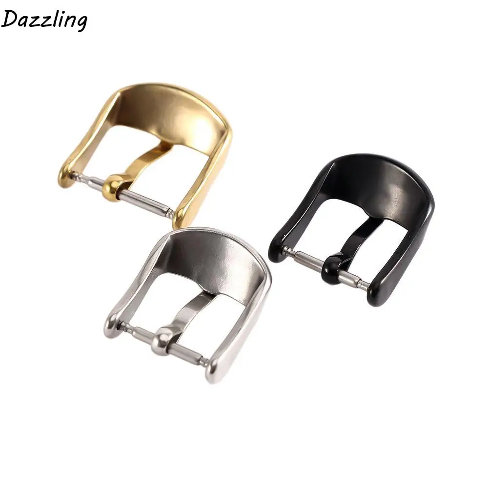 

12 14 16 18 20 22mm Replaceable Solid Watch Accessories Watch Strap Clasp Watchband Buckle Stainless Steel