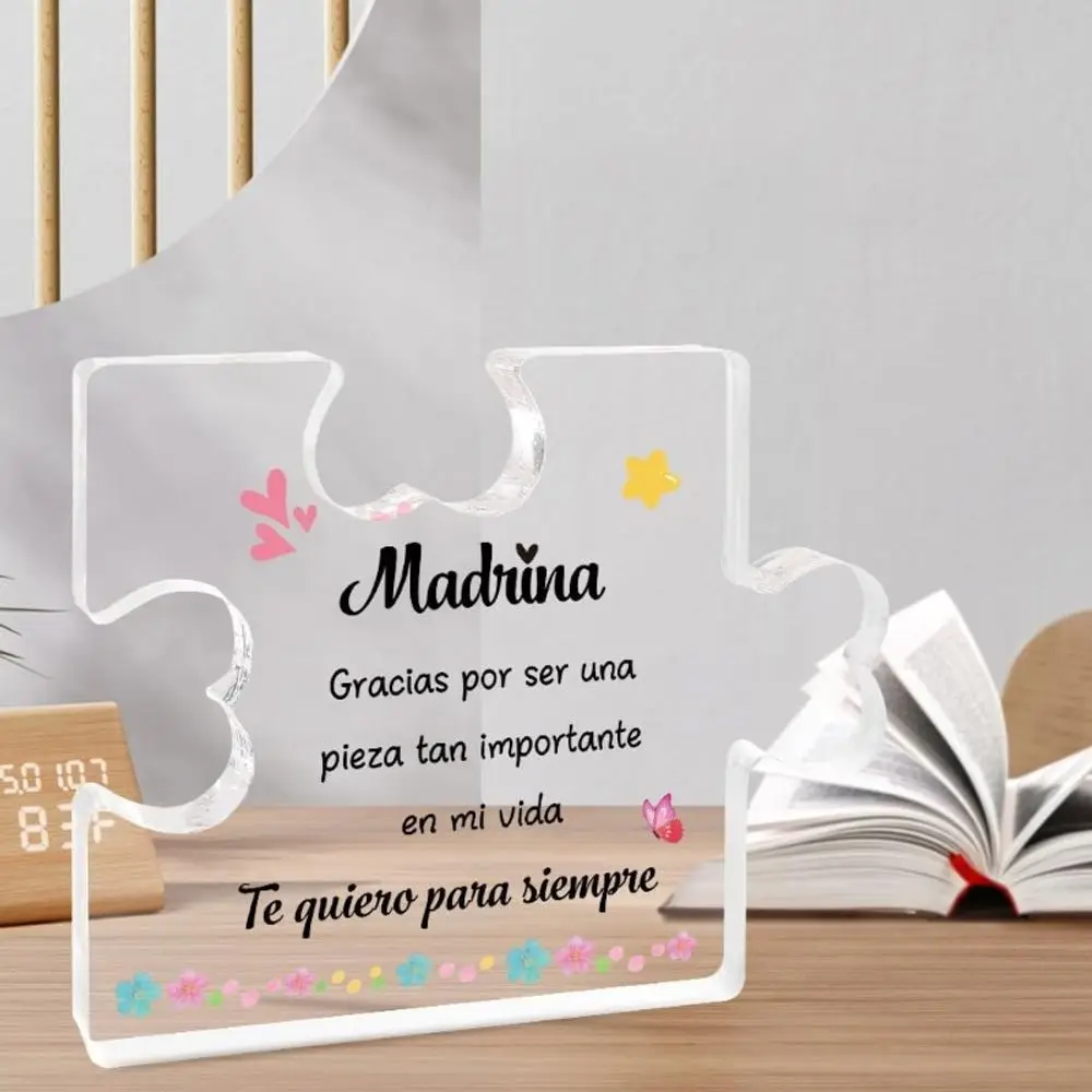 Acrylic Plaque Gift for Godmother, Baptism Birthday Christmas Seasonal Collectible Decor Figurines