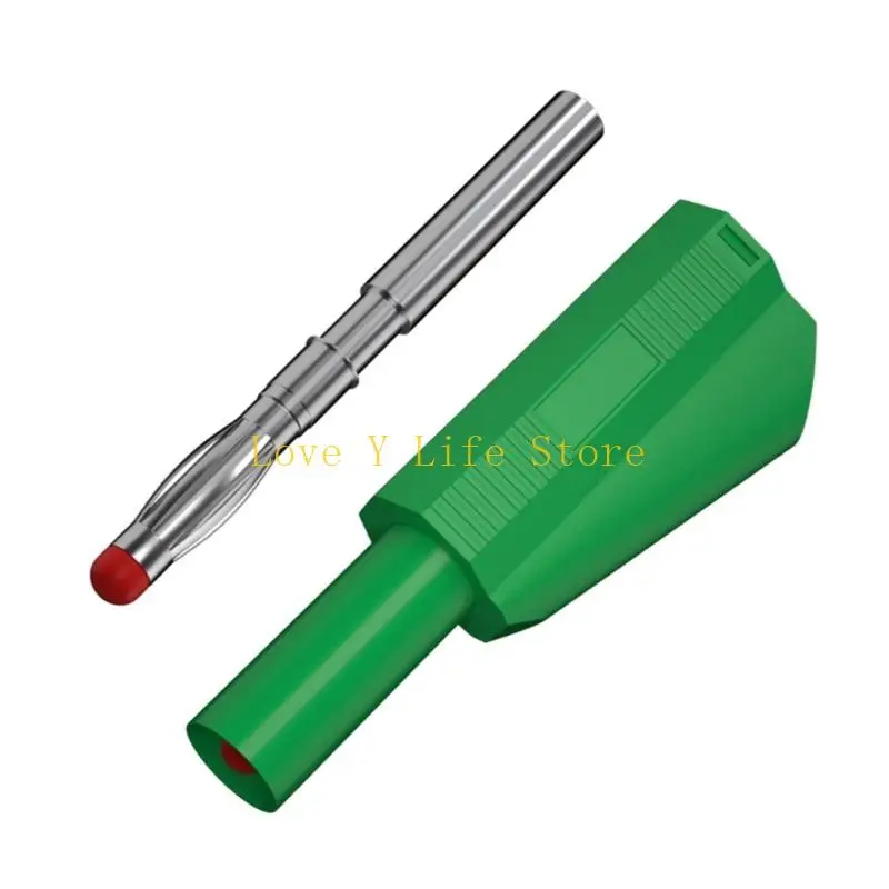 L74C 5pcs سيليكون مقابس الموز المعزولة المقابس الخيوط 1M قابلة للتكدي #4