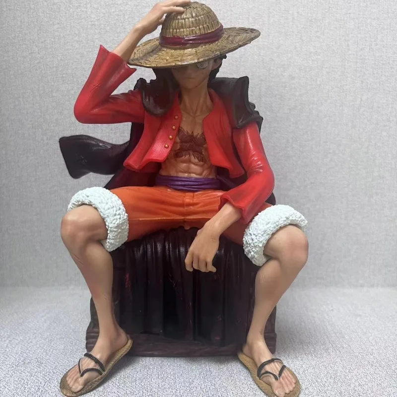 One Piece Anime Action Figure Rufy Statue Figure Gli ornamenti possono essere sostituiti con la decorazione del desktop della bambola modello a doppia testa