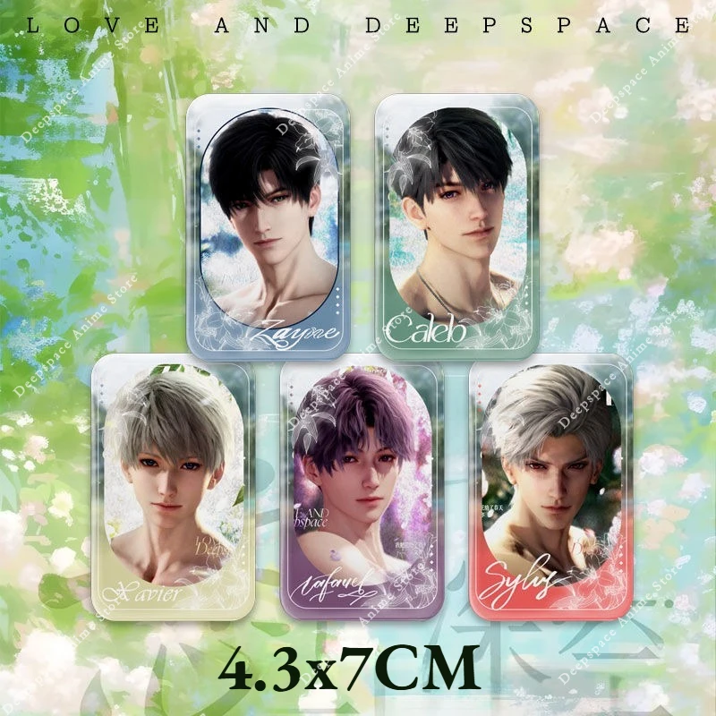 

Love and Deepspace Sylus Rafayel Zayne Xavier Caleb Косплей Аниме Весенний круглый/прямоугольный значок с эмблемой, брошь, булавки, подарок для фанатов игр