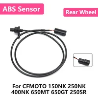 Para CFMOTO 150NK 250NK 400NK 650MT 650GT 250SR 150 250 400 NK señal de rueda trasera de motocicleta ABS Sensor de velocidad de rueda cable de silicona