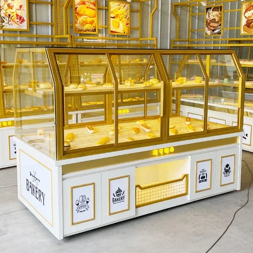 yj Customized Bread Display Cabinets Nakajima Cabinet Side Cabinet Pastry Counter Cake Shop Display Stand