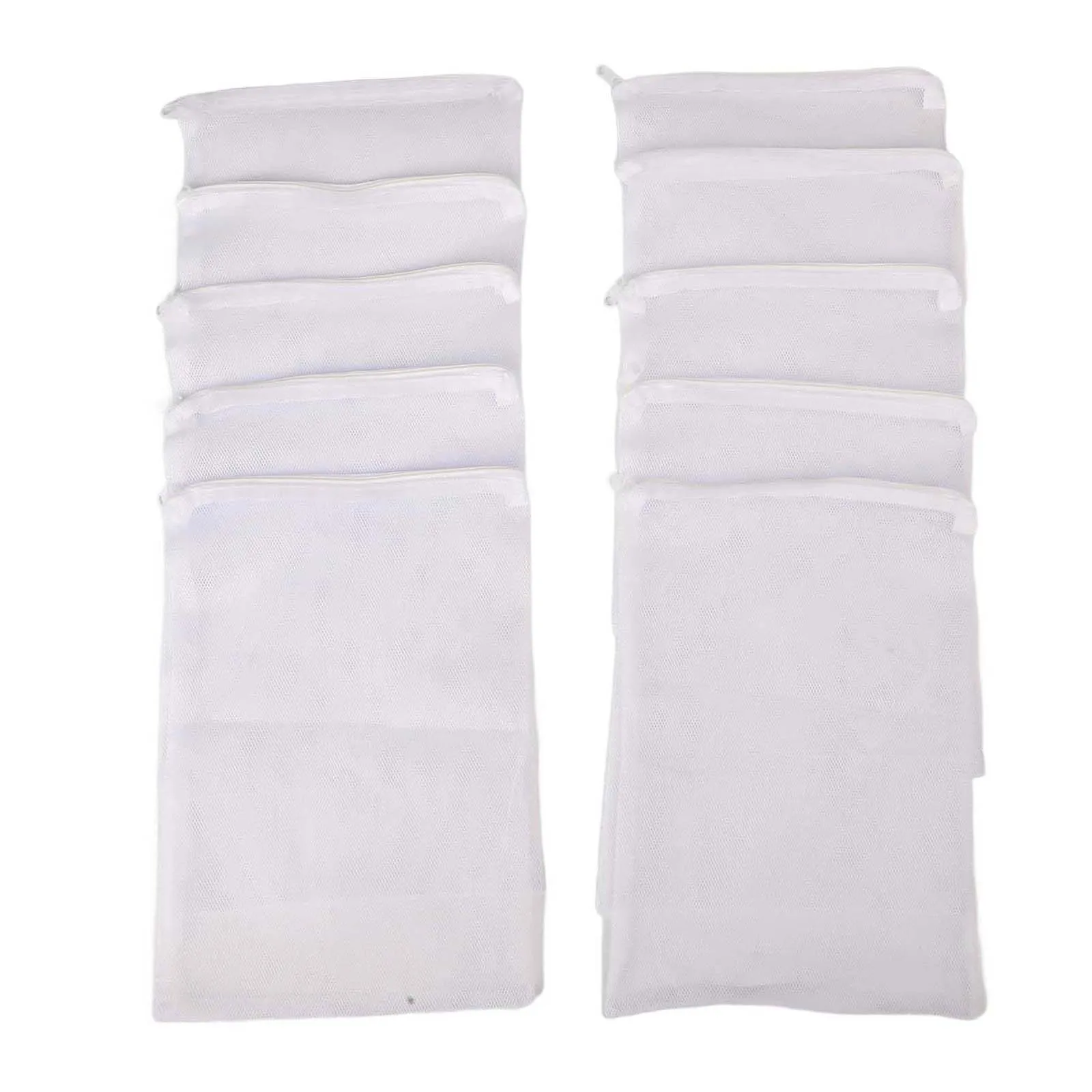 10 Pack Aquarium Filter Bags with Zipper Closure for Reusable Filtration Solutions in Aquariums Ponds and Garden Water Systems view 3