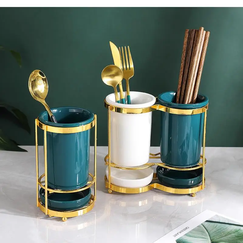 Creative Chopstick Holder Drain Chopstick Cage Household Simple Kitchen Chopsticks Spoon Storage Rack Kitchen Storage Tools