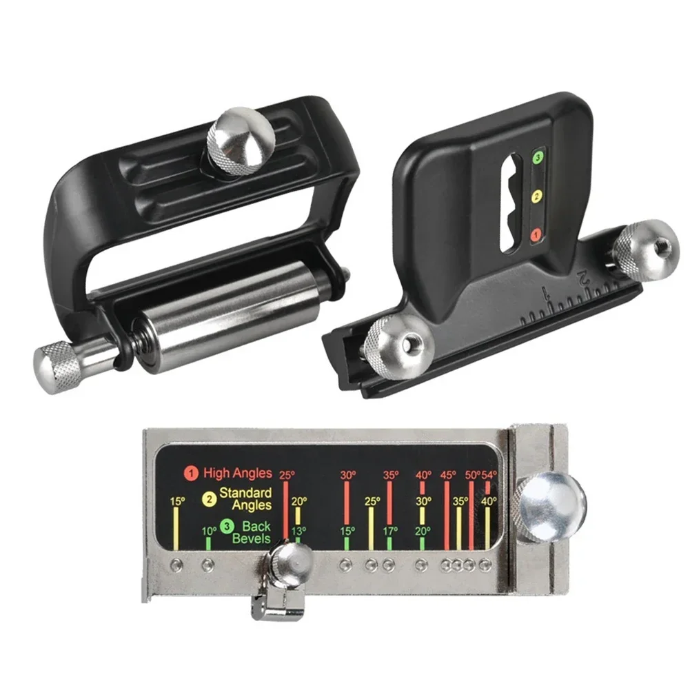 

Aluminum Alloy Tool Adjustable Chisel Holder Versatile Compatibility Widened Roller Base Adjustable Sharpening Angle