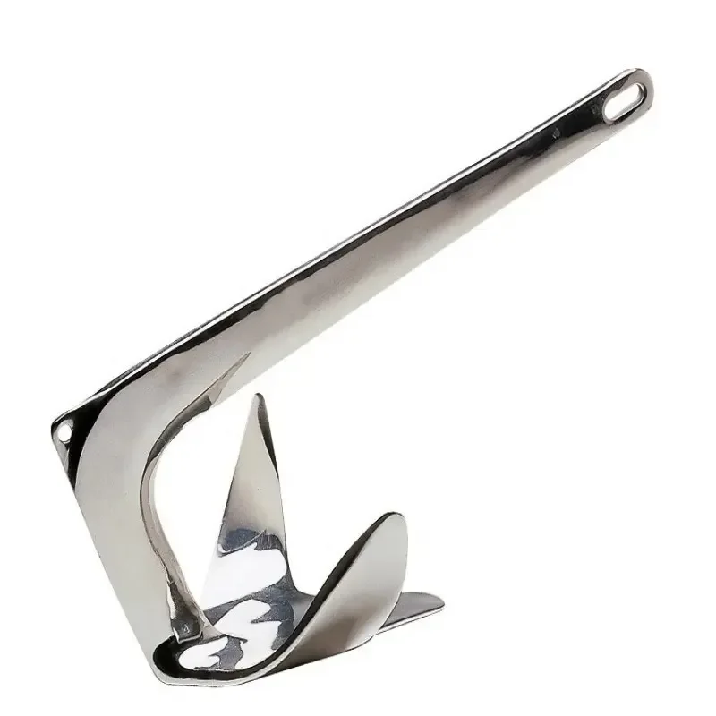 Stainless steel 316 Bruce anchor Marine anchor Yacht large claw anchor Various specifications Ship hardware accessories