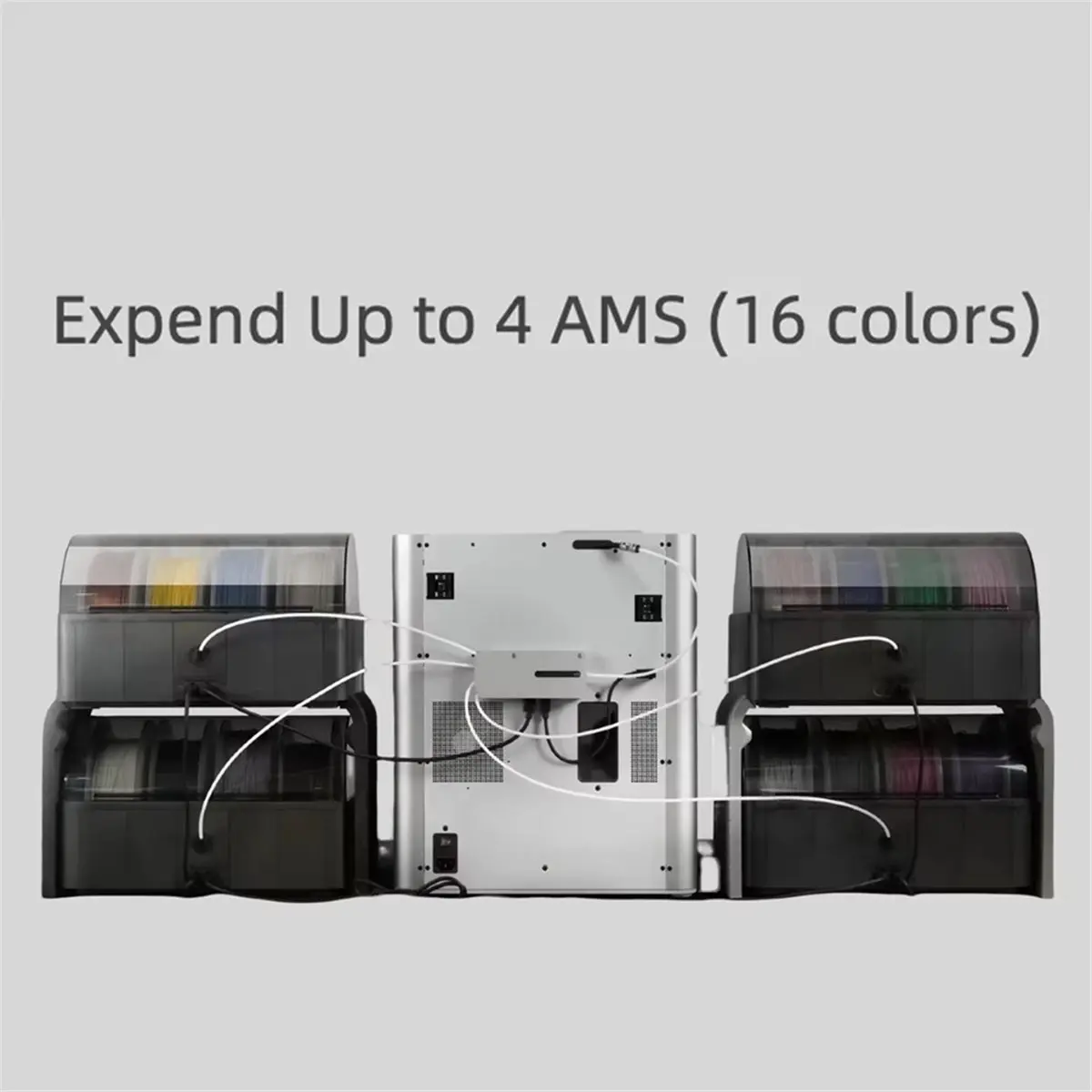 618 Mega Sale For Bambu Lab AMS Hub Expand AMS Connection for Bambu X1/P1 Series Printers AMS Unit Multi-AMS