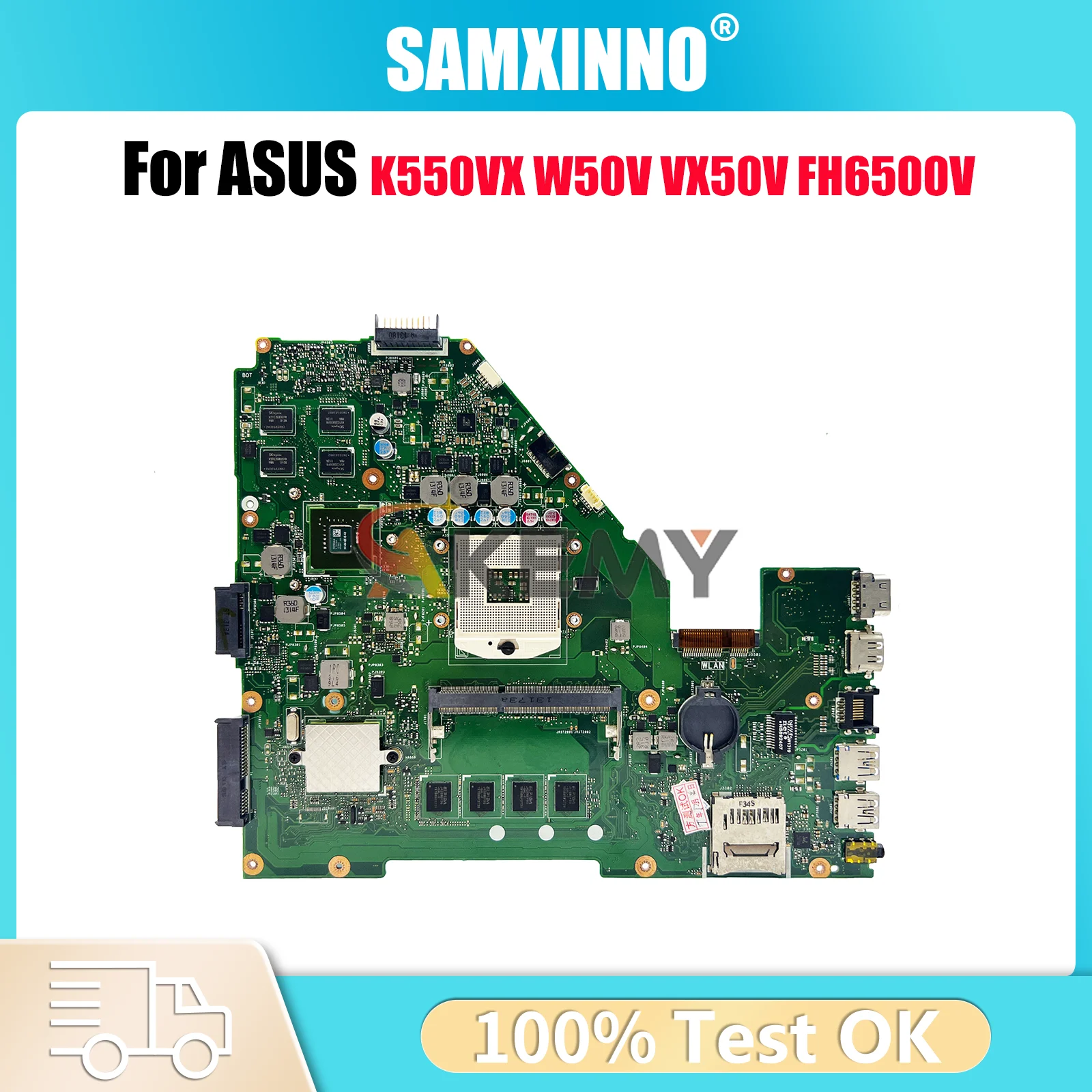 

X550VC Материнская плата для ноутбука ASUS VivoBook X550VXK K550VX W50V VX50V X550VX FH5900 FH6500V X550V Материнская плата для ноутбука 100% тестирование