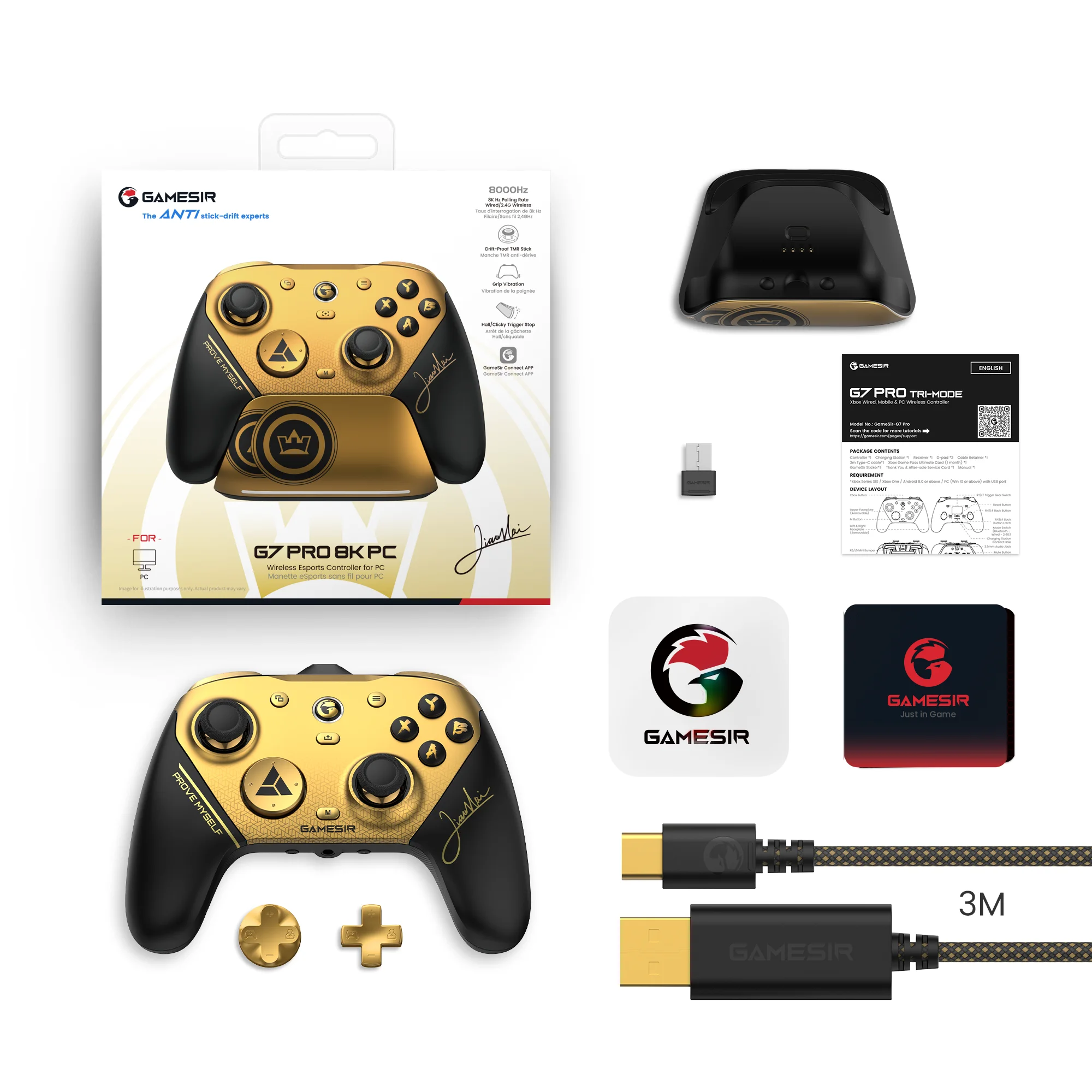 GameSir G7 Pro 8K Champion Edition Wireless Gamepad, Esports