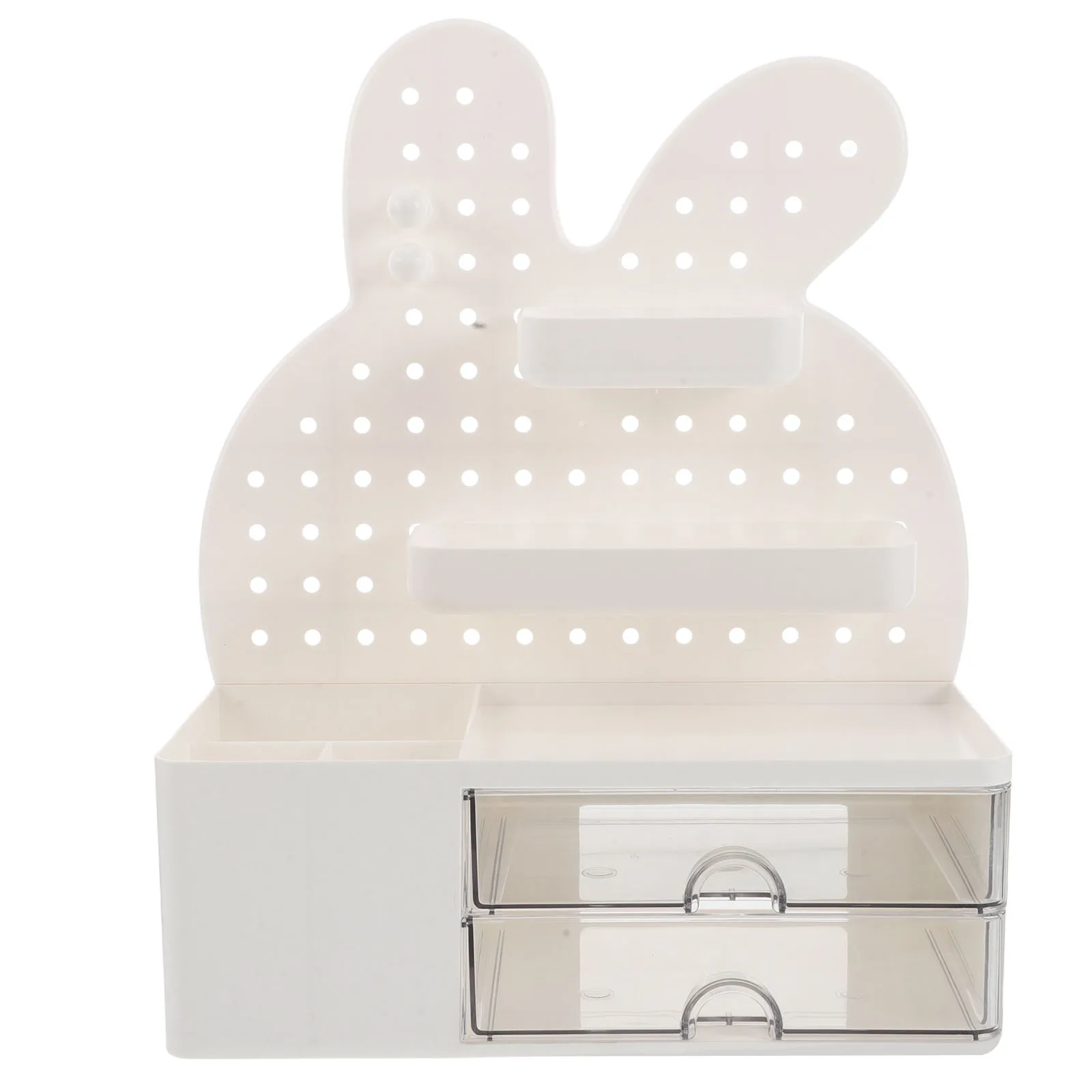

Storage Box Pegboard Desktop Pen Stationery Shelf Bunny Plastic Accessories Organizer Student Shaped