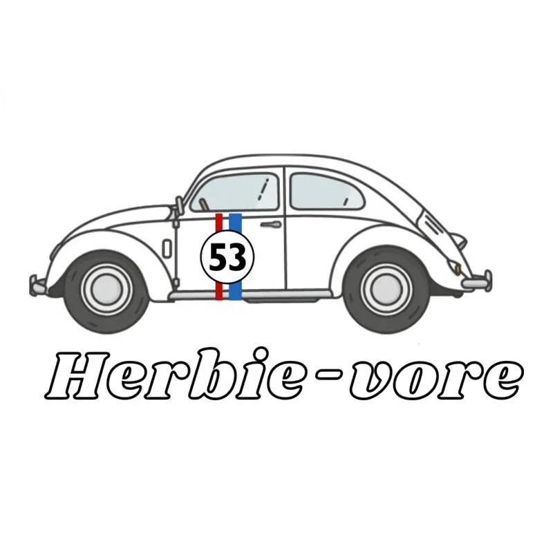 Dla HERBIE THE LOVE BUG wodoodporne naklejki samochodowe naklejka motocyklowa Windows Laptop Trunk Sticker.13cm X 12.9cm