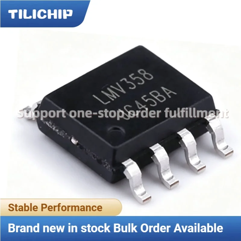 50~100PCS Brand new LMV358-SR package SOP8 dual rail-to-rail operational amplifier chip, original IC matching orders