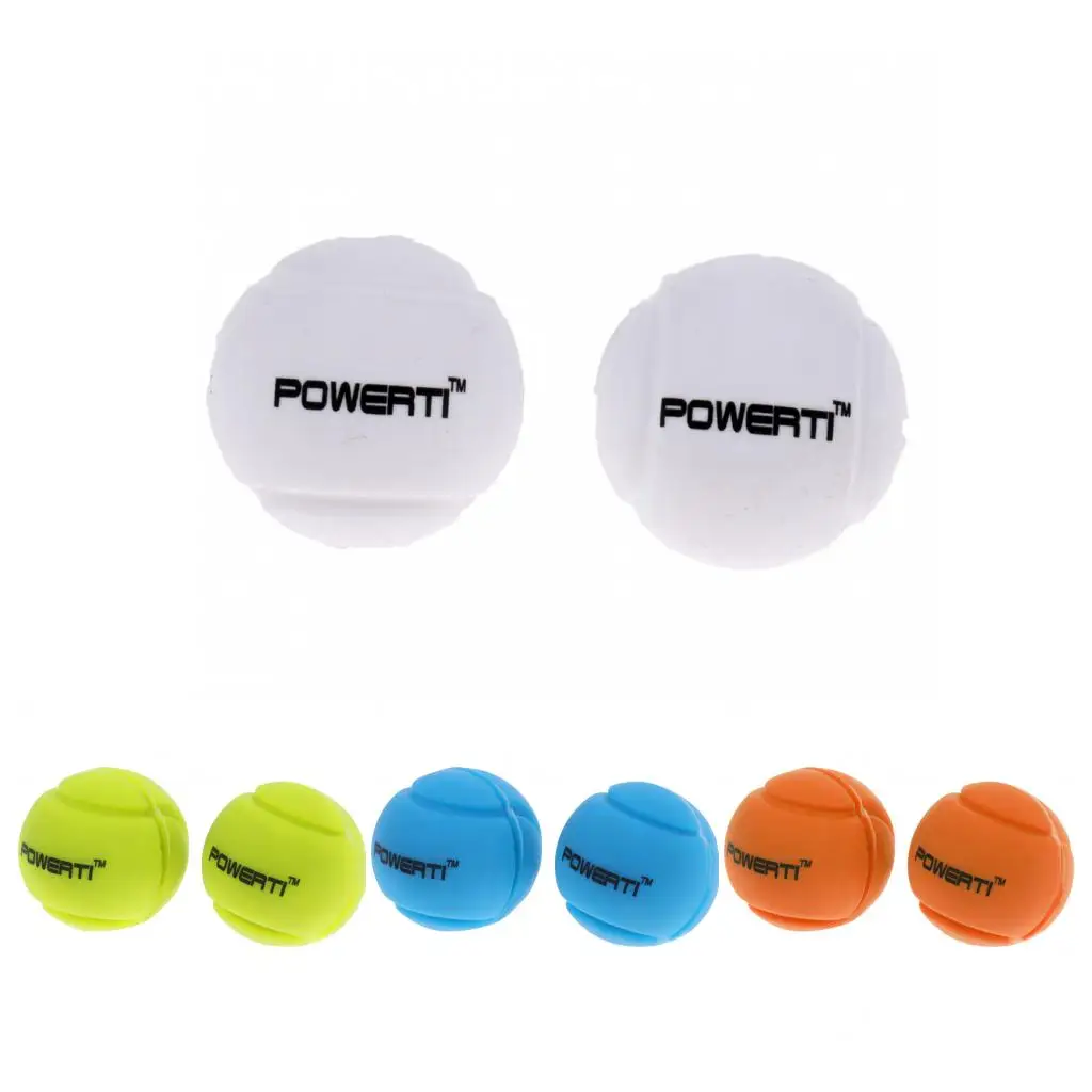 2x balvorm tennis squashracket/racket trillingen schokdemper demper