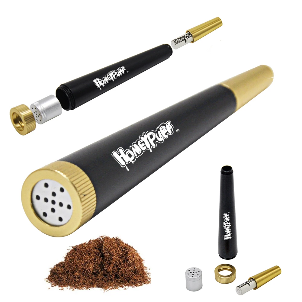 Pipa de Metal para fumar hierba seca con filtro de carbón activado de 5MM, pipa de tabaco extraíble para quemar en seco, accesorios para fumar