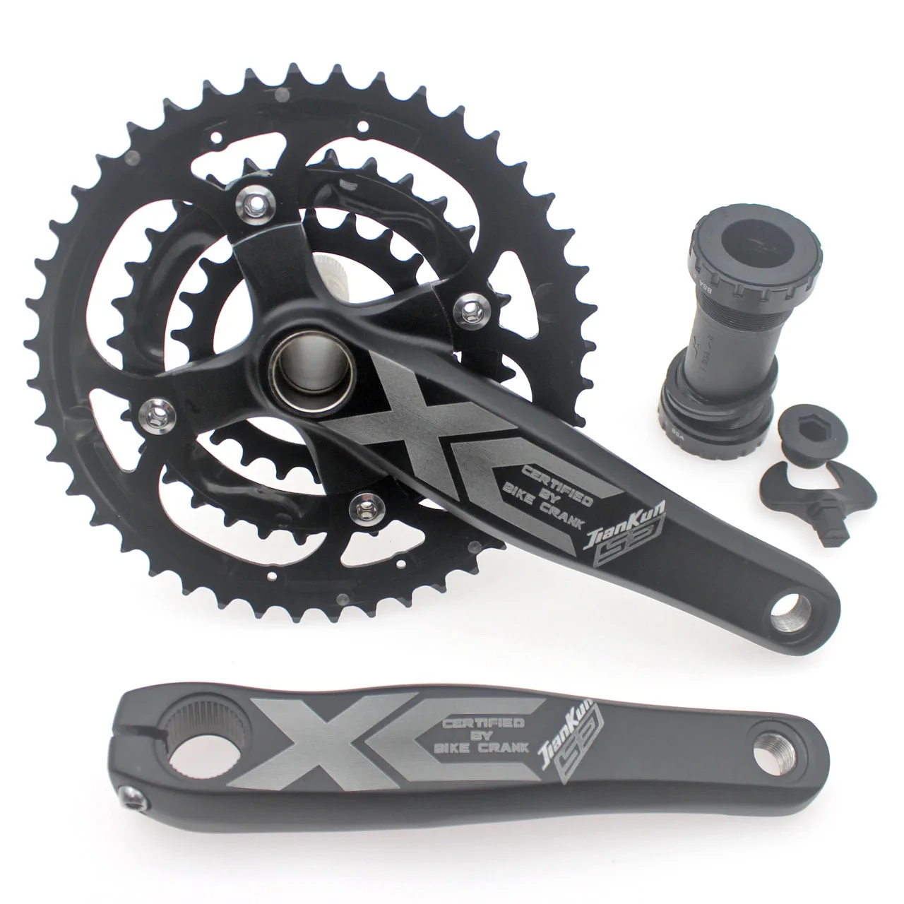 

7/8/9 Speed 27 Speed Mountain Bike Integrated Crankset 22-32-44T MTB 104 BCD Bicycle Hollow Crank Set Chainwheel Sprocket