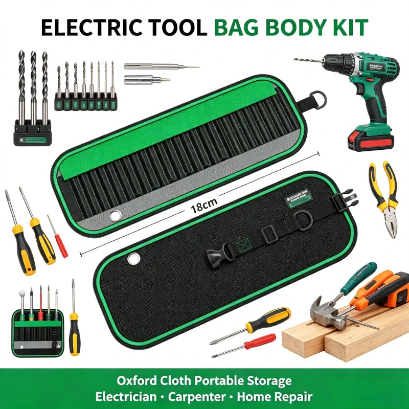 Baolian Electric Tool Bag Body Kit Oxford Cloth Portable Storage Professional Electrician and Carpenter Repair Home Handbag Bit