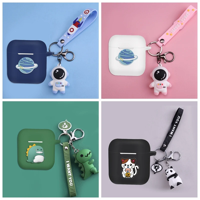 بورز & ويلكنز غطاء سماعات الكرتون ، رواد الفضاء الباندا الديناصورات الحيوان سيليكون الحال بالنسبة B & W PI7