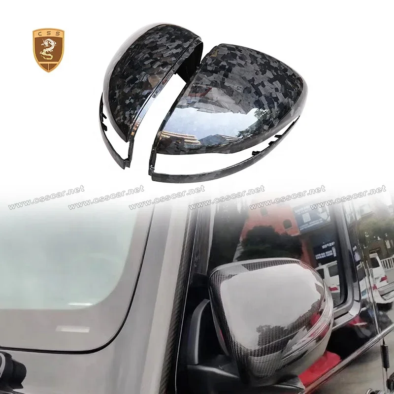 High Glossy Forged Carbon Fiber W464 Car Rearview Side Mirror Cover For Mercedes Bens G Class