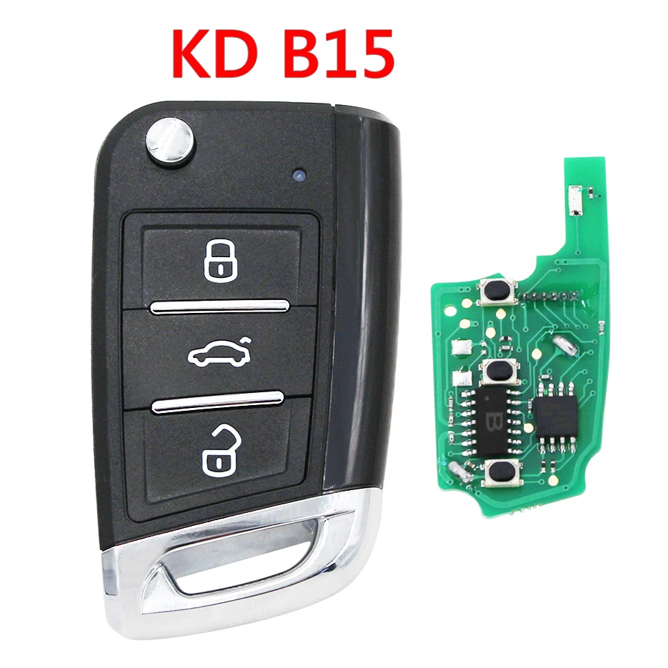 5 قطعة X KEYDIY B NB ZB سلسلة B15 NB15 ZB15 العالمي KD MQB نمط مفتاح بعيد-3 زر-ل KD900 MINIKD URG200 KD-X2