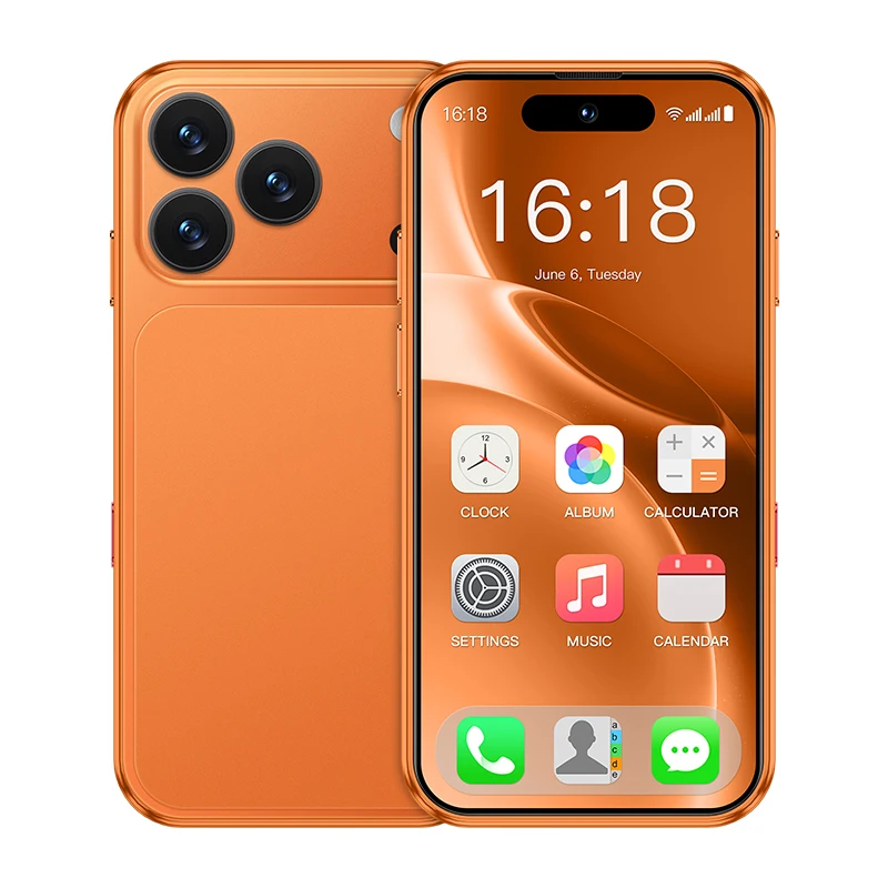 xs19pro オレンジ　4g androidスマホ　ほぼ新品 SOYES XS19 MAX LTE 4G Mini Smartphone Android 15.0 6GB RAM 128GB