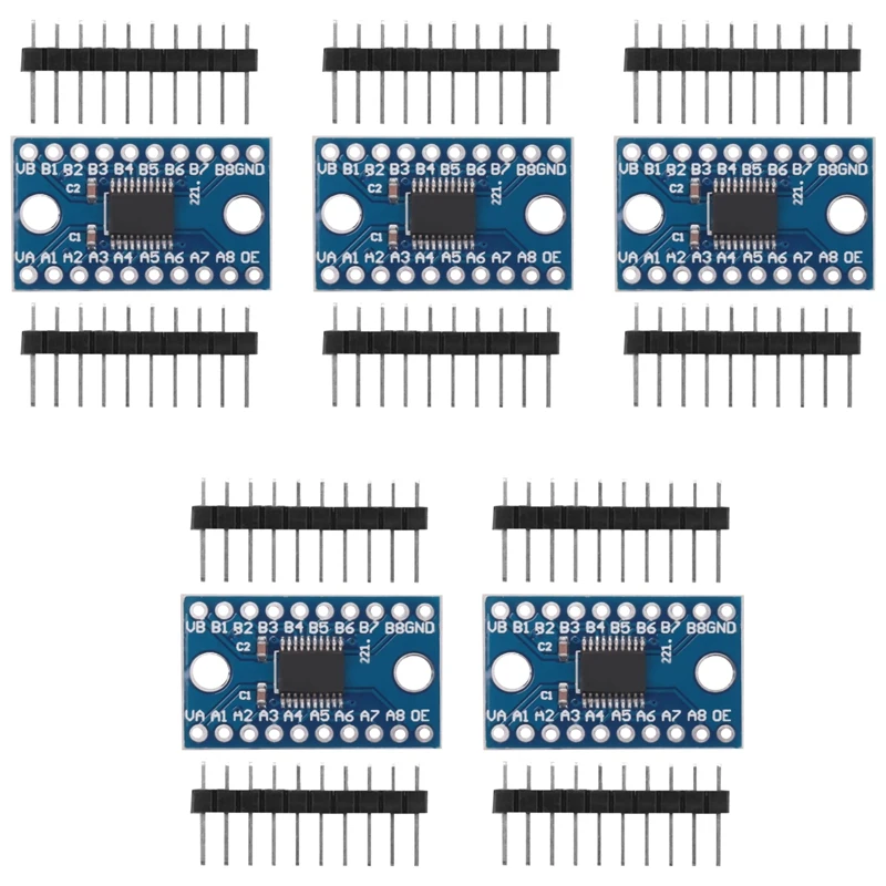 5Pcs TXS0108E 8 Channel Logic Level Converter Bi-Directional High Speed Full Duplex Shifter 3.3V 5V