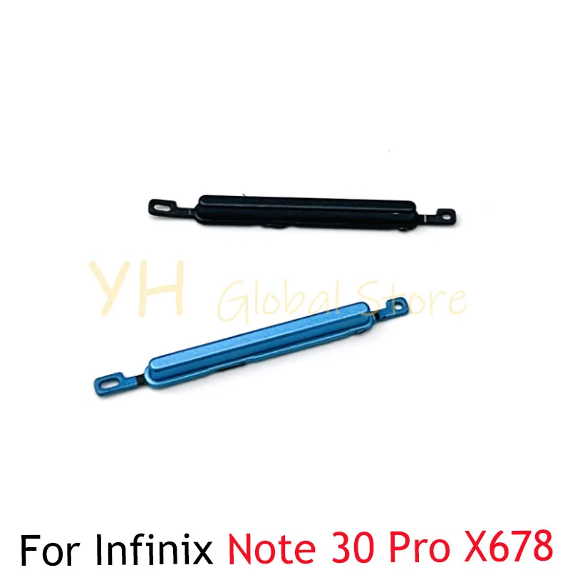 

5PCS For Infinix Note 30 Pro X678B X678 Power Button ON OFF Volume Up Down Side Button Key Repair Parts