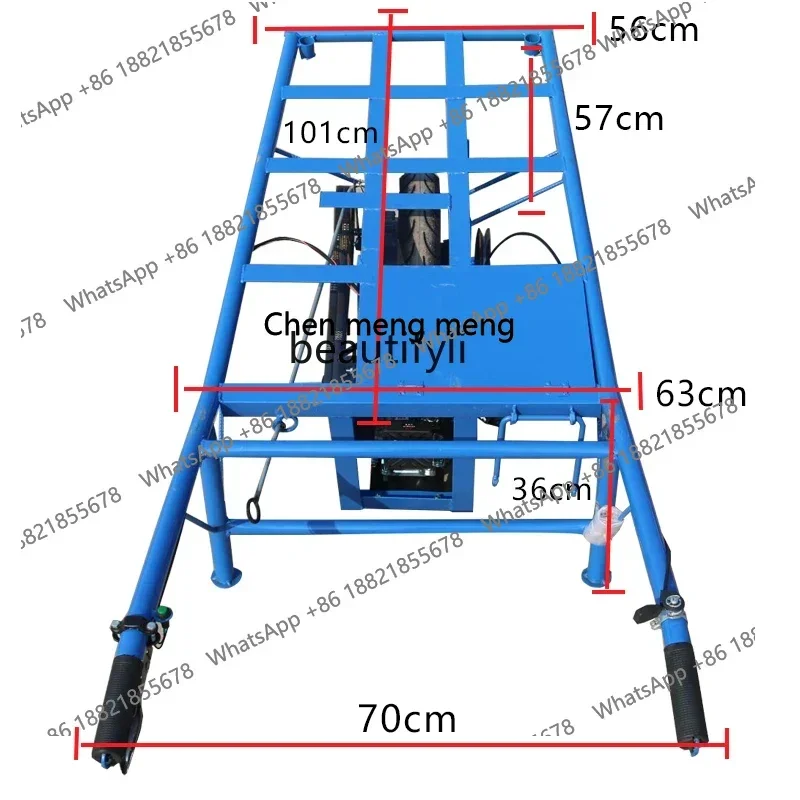 AA Agricultural  engine Unicycle climbing hill climbing hand push small orchard transportation, chicken bus